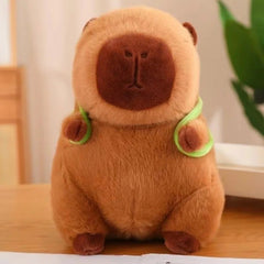 Jucarie de plus Capibara cu rucsac, maro, 48 cm