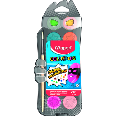 Maped Acuarele 12 Culori si Pensule