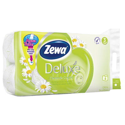 Zewa Deluxe Hartie Igienica Musetel 3 Straturi 8 bucati