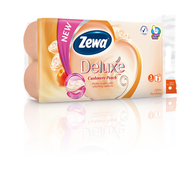 Zewa Deluxe Hartie Igienica Piersica 3 Straturi 8 bucati