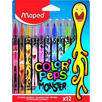 Maped Carioci Monster 12 culori