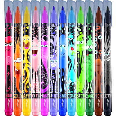 Maped Carioci Monster 12 culori