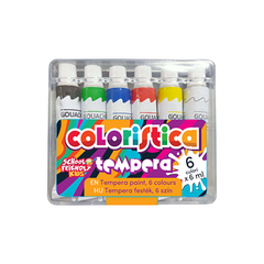 SCHOOL FRIENDLY COLORISTICA Acuarele Tempera 6 culori 140 g