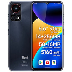 Telefon mobil iHunt S24 Xtreme Space Black, 6.6-inci HD+, Camera foto 50MP, Camera Selfie 16MP, 14GB RAM, 256GB, 5160mAh