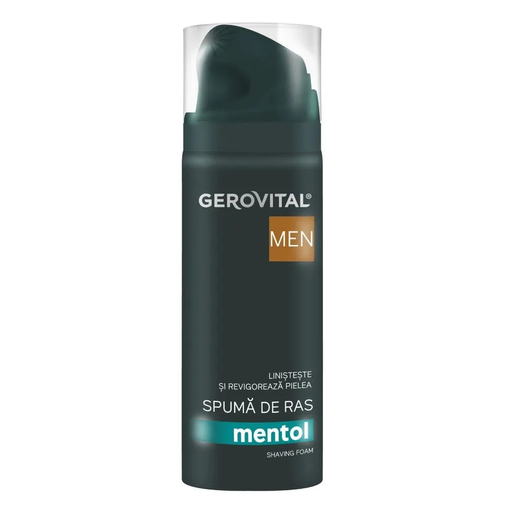 Spuma de ras Mentol Men, 200 ml, Gerovital