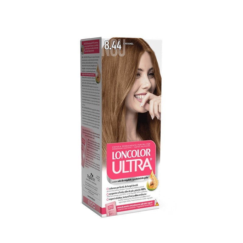 Loncolor Ultra Vopsea de Par Nuanta 8.44 Caramel 100 ml